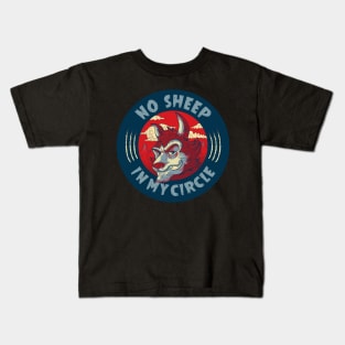 No sheep in my circle Kids T-Shirt